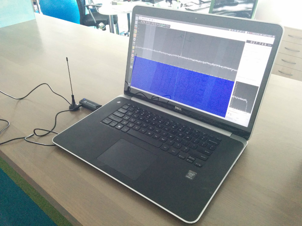 Recording the signal with a laptop