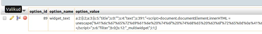 XSS in PMA