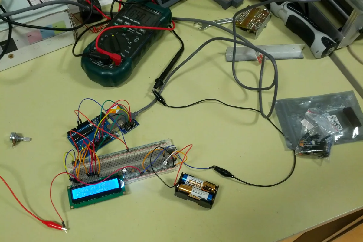 On breadboard