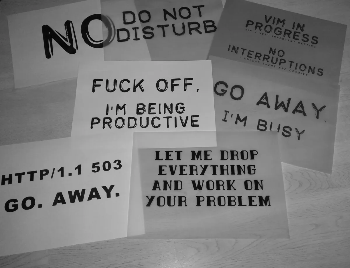 Different signs