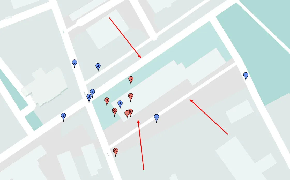 Jacob's house on Google Maps