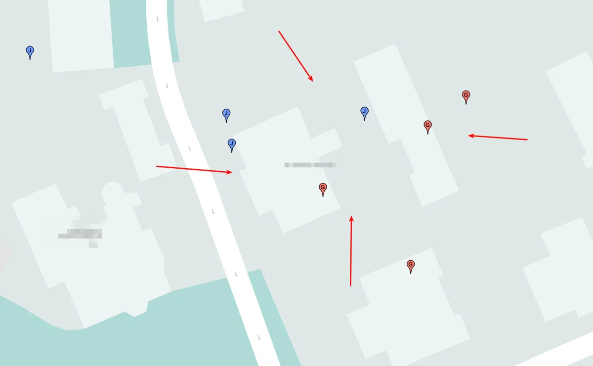 Jacob's house on Google Maps