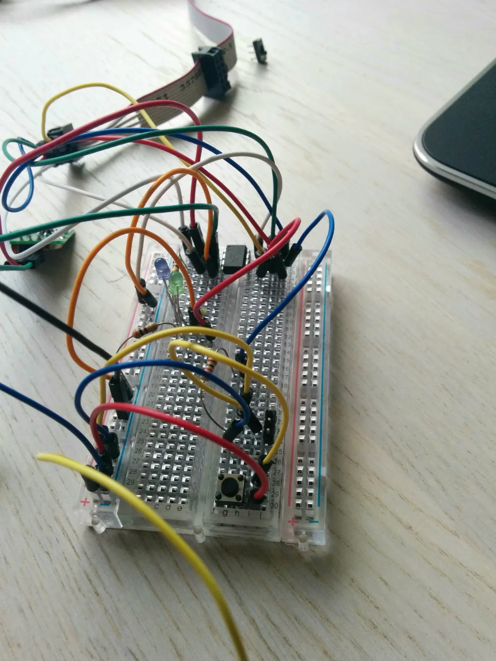 Prototype on a breadboard