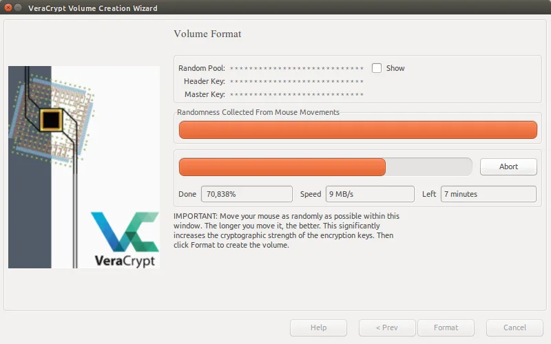 Creating the volume