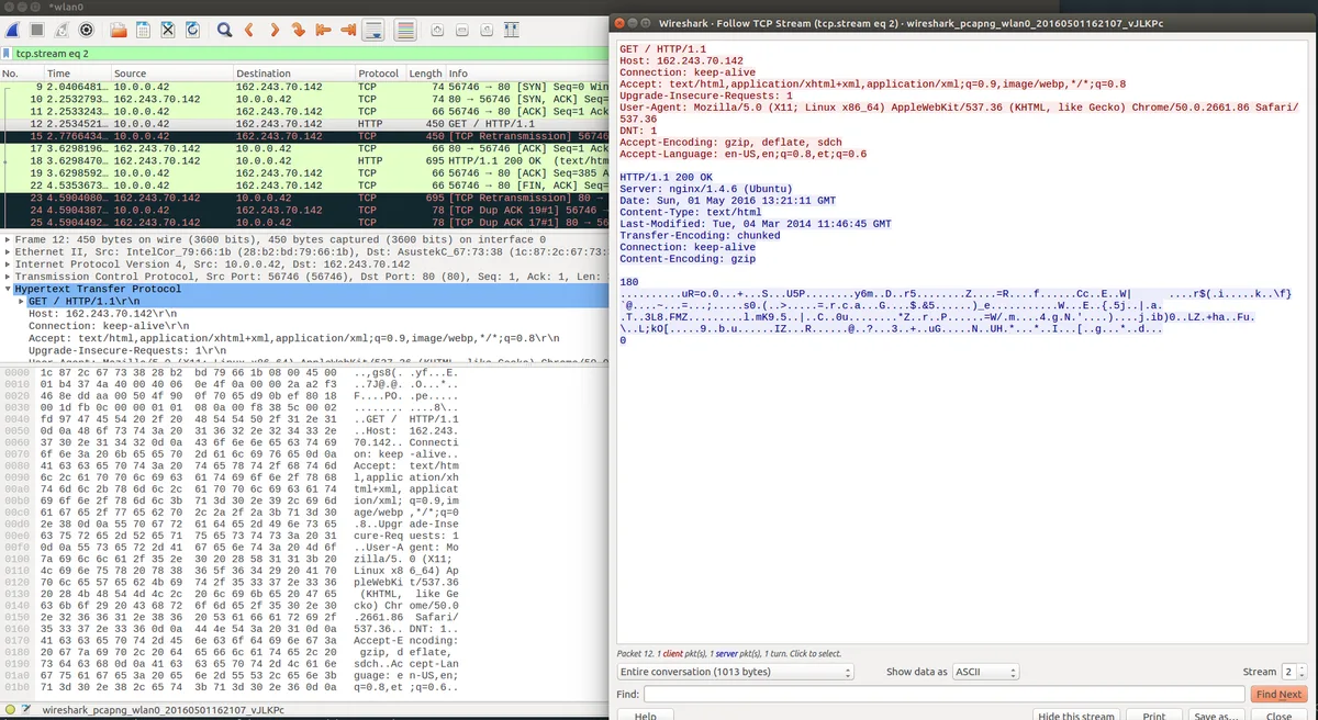 Inspecting HTTP traffic