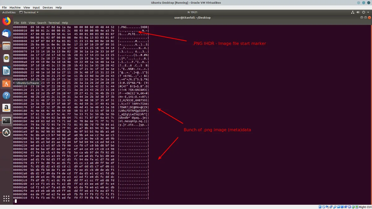 PNG hexdump