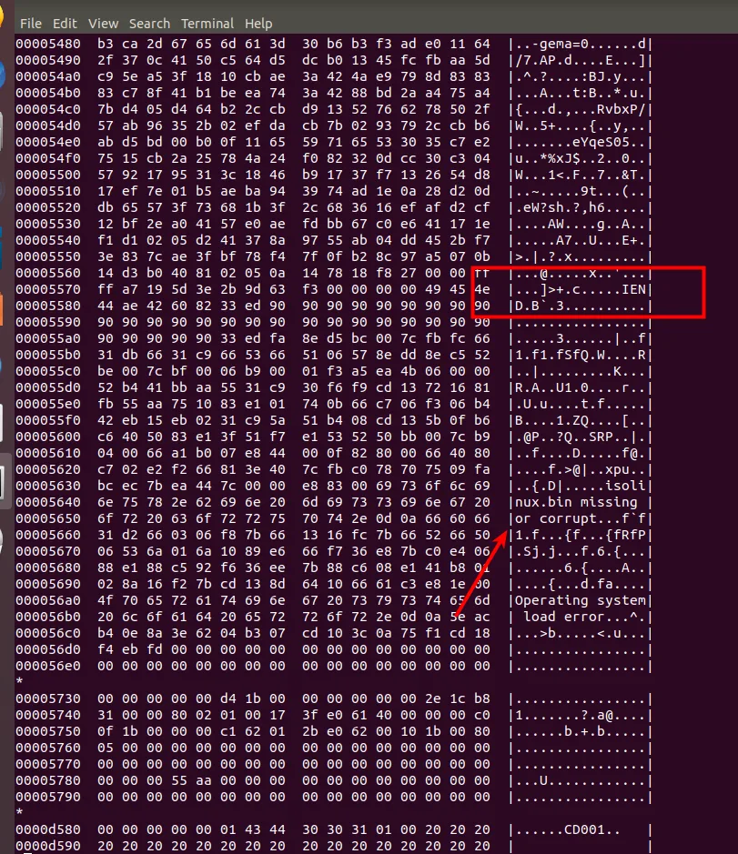 PNG hexdump