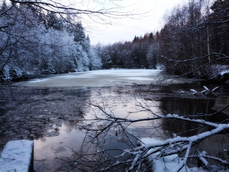 Frozen river