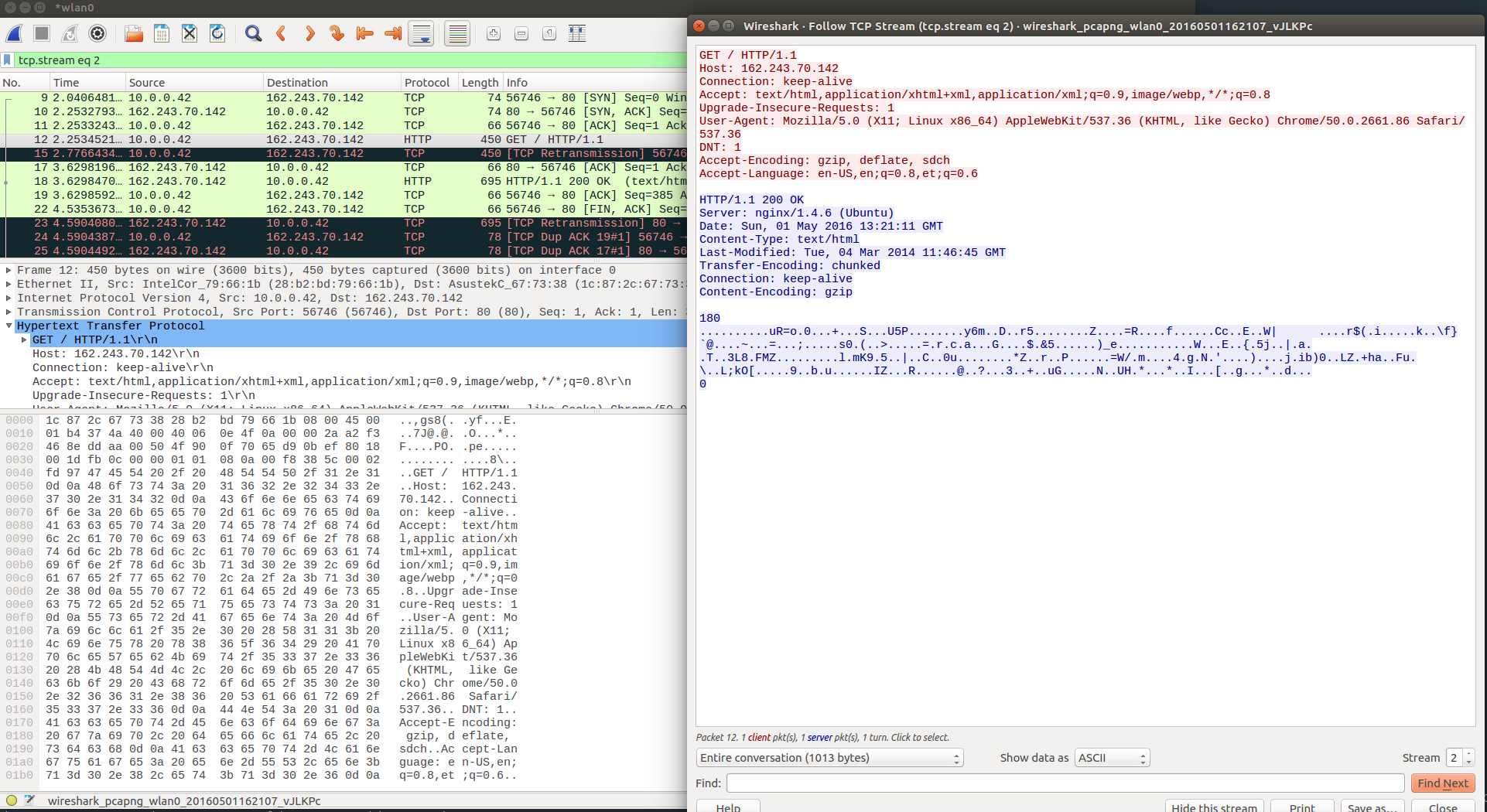 Inspecting HTTP traffic