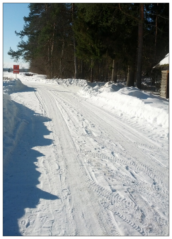 Hot sun yet cold, white winter. Estonian climate